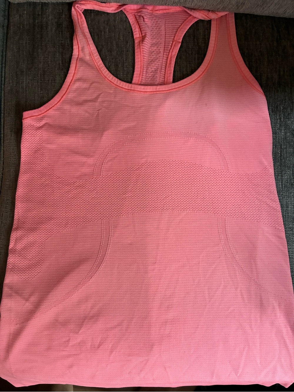 lululemon athletica Coral Pink Racerback Athletic Tank